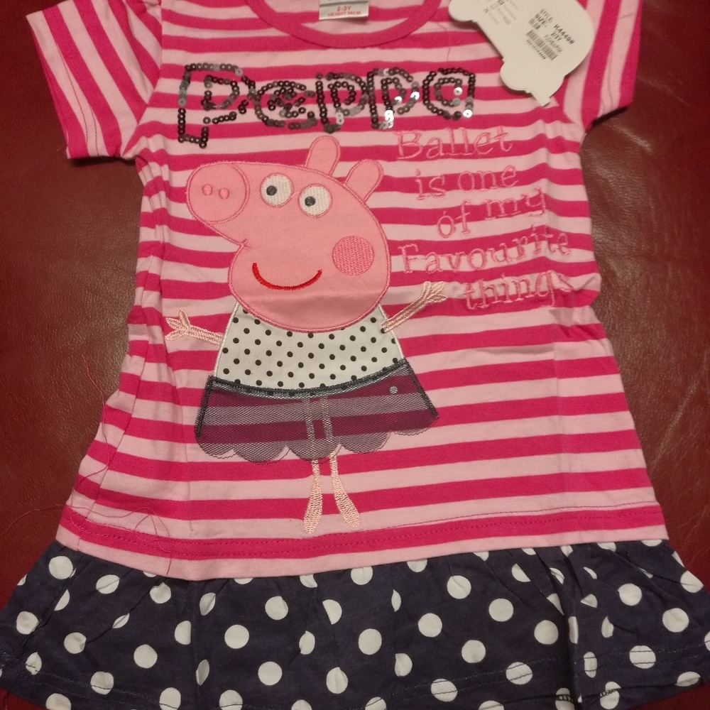 peppa pig baby girl cartoon princess party skirt